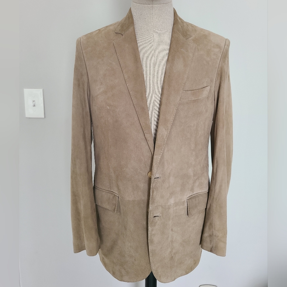 Ralph Lauren Goat Suede Tan jacket blazer sports coat